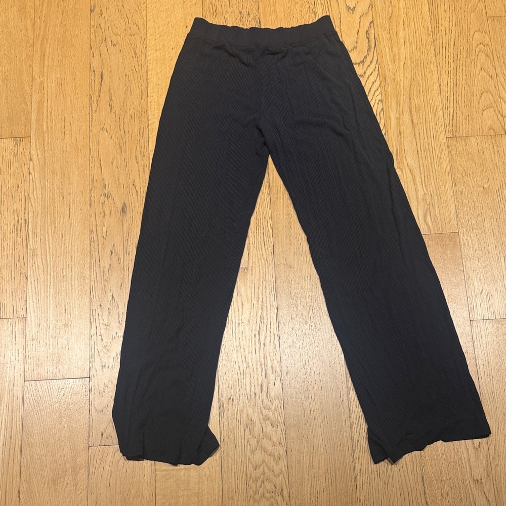 NAADAM Wide Leg Black Women's Pants